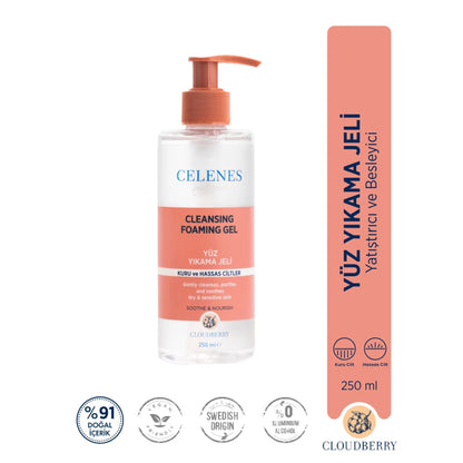 Celenes Cloudberry Intensive Moisturizing and Soothing Face Wash Gel 250 ml