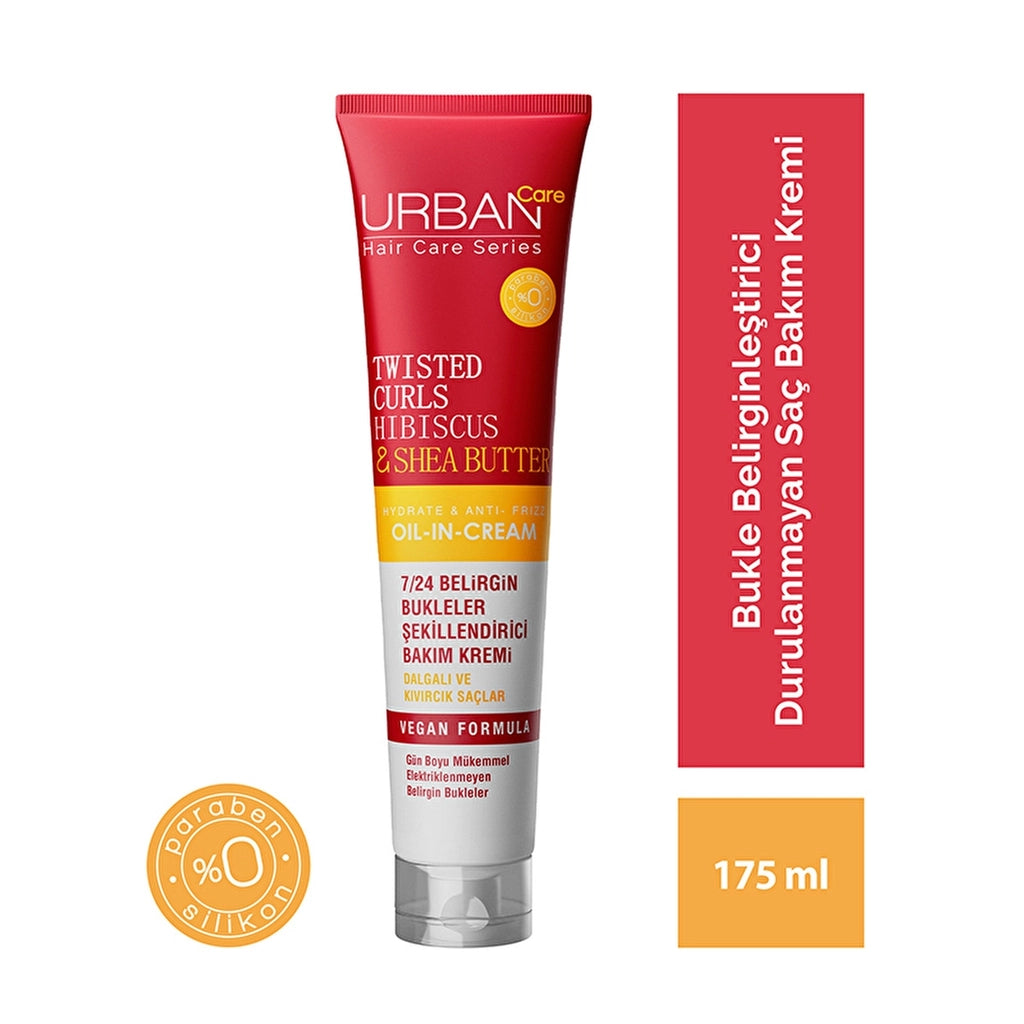 Urban Care Twisted Curls Hibiscus &amp; Shea Butter Curl Defining Leave-In Conditioner 175 ml