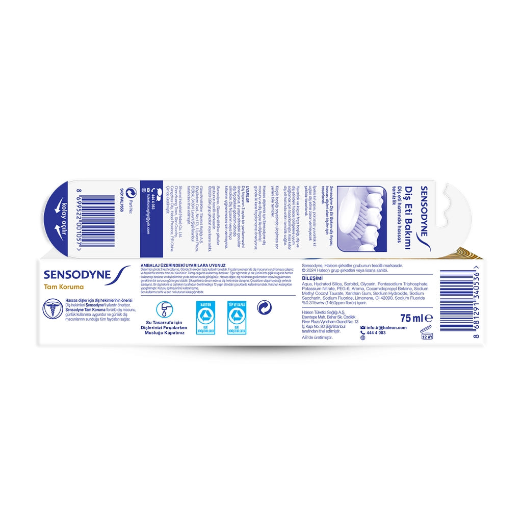 Sensodyne Full Protection Toothpaste 75 ml + Gum Care Brush