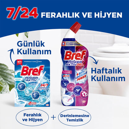 Bref WC Power Aktiv Duopack Solid Toilet Block Ocean