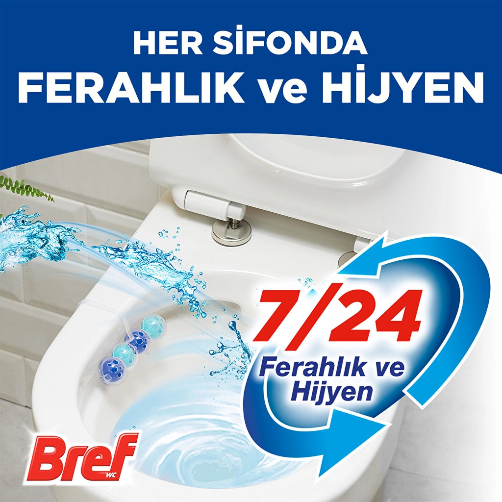 Bref WC Power Aktiv Duopack Solid Toilet Block Ocean