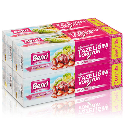 Benri Refrigerator Bag Medium Size 4 x 30 Pieces