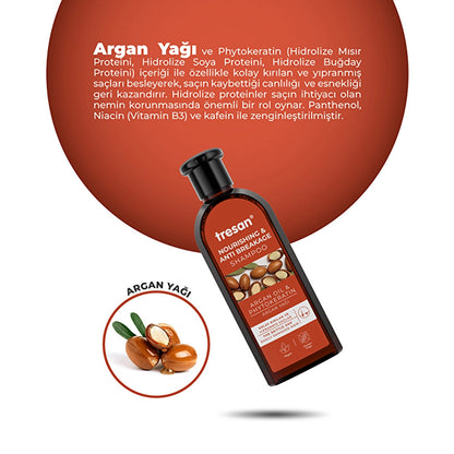 Tresan Argan Oil &amp; Phytokeratin Nourishing and Anti-Breakage Care Shampoo 300 ml