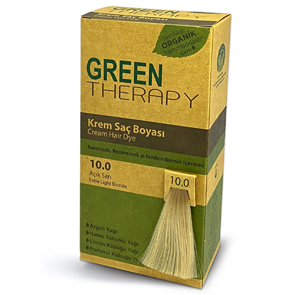 Green Therapy Cream Hair Dye 10.0 Light Blonde