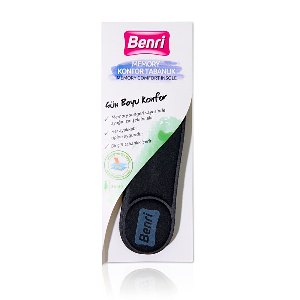 Benri Memory Comfort Insoles Women 36-40