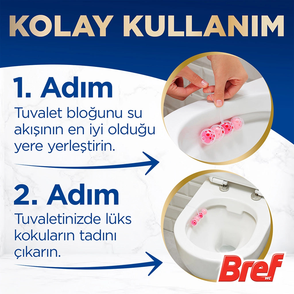 Bref WC Deluxe Single Pack Solid Toilet Block Magnolia