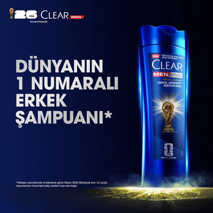 Clear Men Anti-Dandruff Shampoo Cool Sport Menthol Refreshing Menthol Effect 350 ml