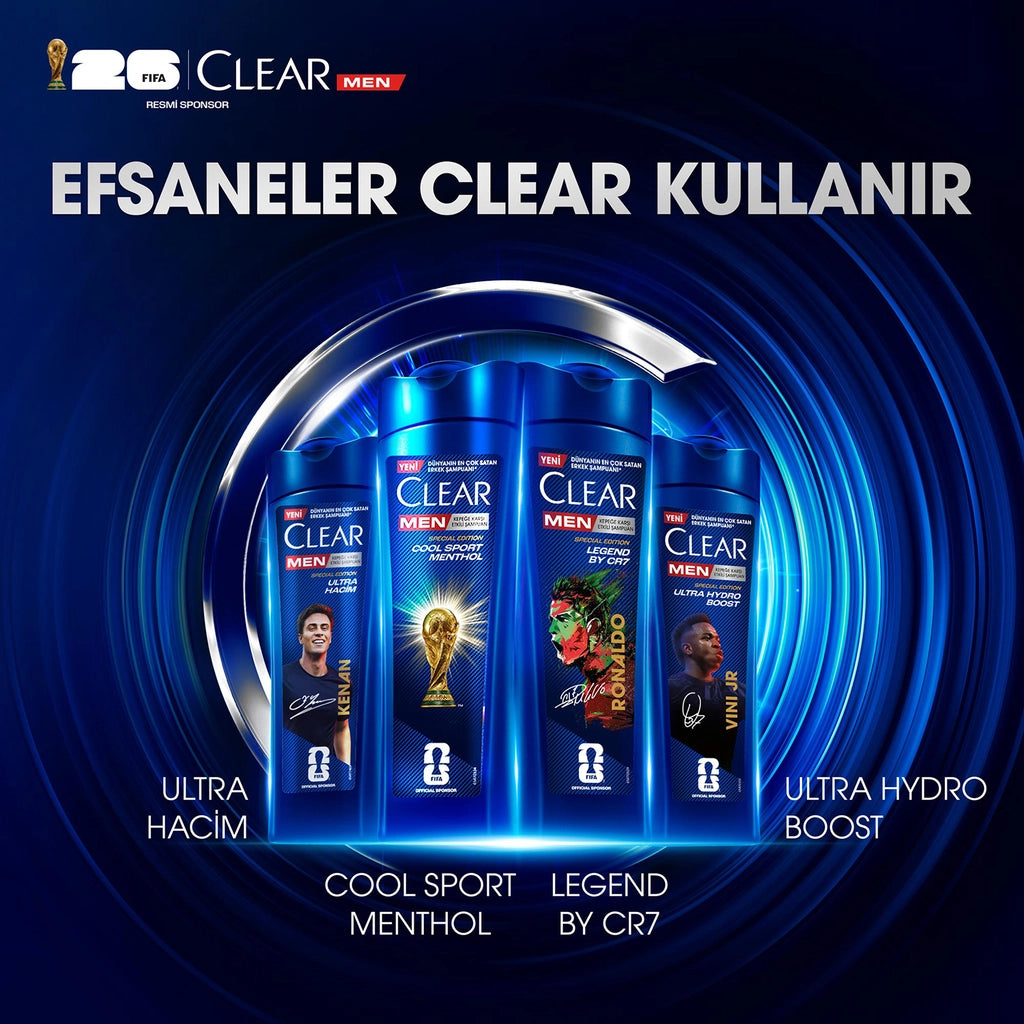 Clear Men Anti-Dandruff Shampoo Cool Sport Menthol Refreshing Menthol Effect 350 ml