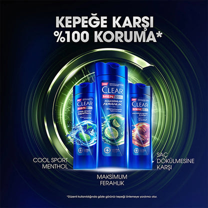 Clear Men Anti-Dandruff Shampoo Maximum Freshness with Lemon Extract for Oily Scalp 350 ml