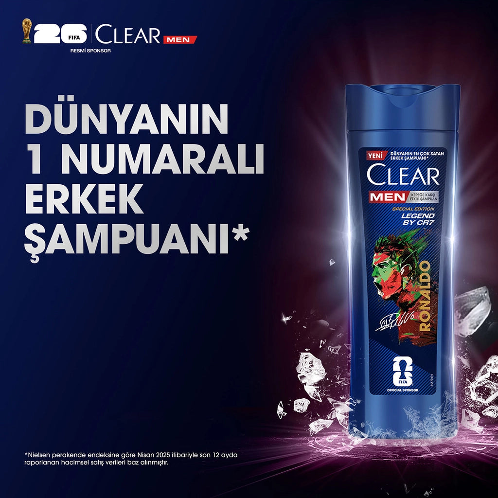 Clear Men Effective Shampoo Against Dandruff Legend By CR7 Cristiano Ronaldo 350 ml