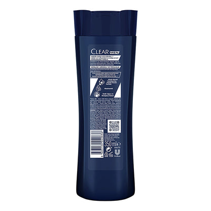 Clear Men Effective Shampoo Against Dandruff Daily Purification and Refreshment Cedar Tree and Eucalyptus Extracts 350 ml