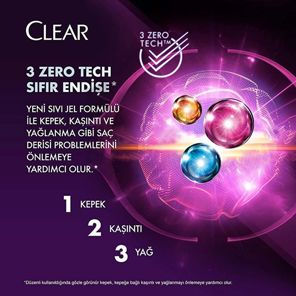 Clear Women Anti-Dandruff Shampoo Soft Shiny Cherry Blossom Essence &amp; Keratin 350 ml