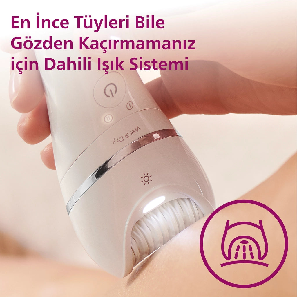 Philips 8000 Series Wet Dry Epilation Device BRE700/05