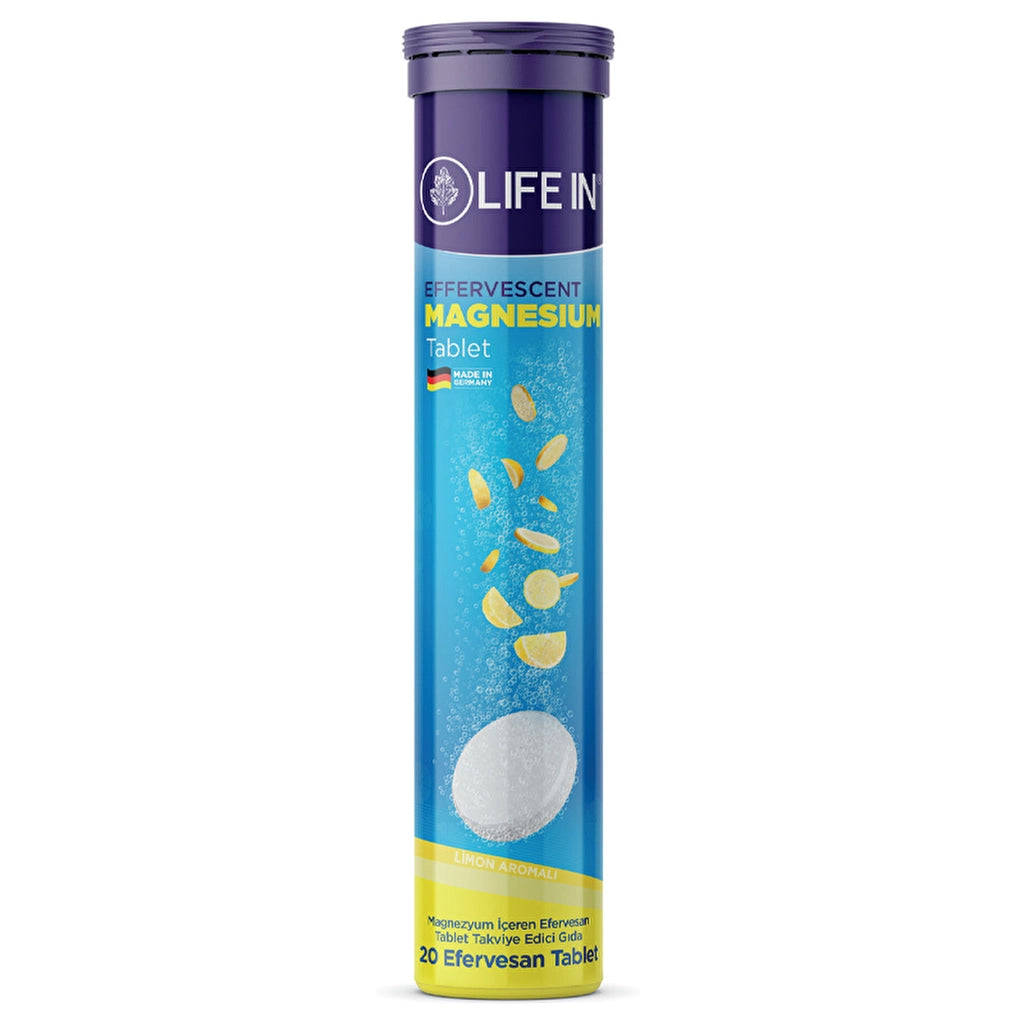 Life In Effervescent Food Supplement Containing Magnesium 20 Tablets