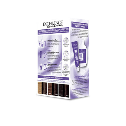 Loreal Paris Excellence Cool Creme Hair Dye 4.11 Extra Ashy Brown