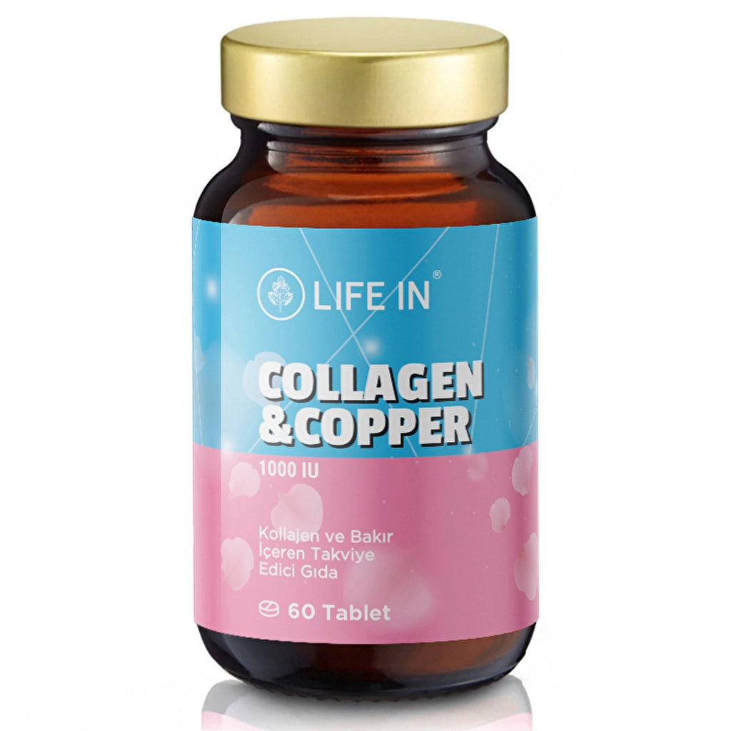 Life In Collagen &amp; Copper Food Supplement 60 Tablets