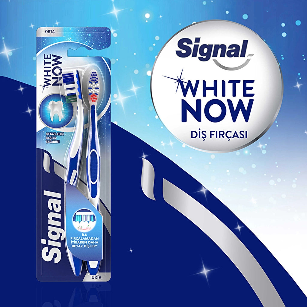 Signal White Now Toothbrush 1+1 (Medium)