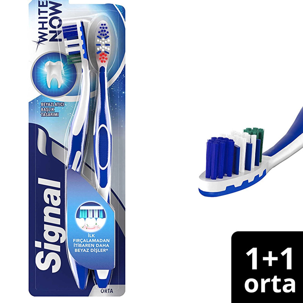 Signal White Now Toothbrush 1+1 (Medium)