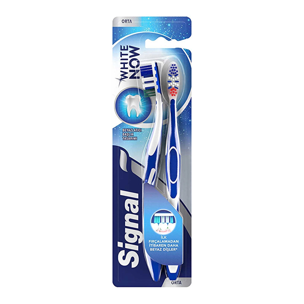 Signal White Now Toothbrush 1+1 (Medium)
