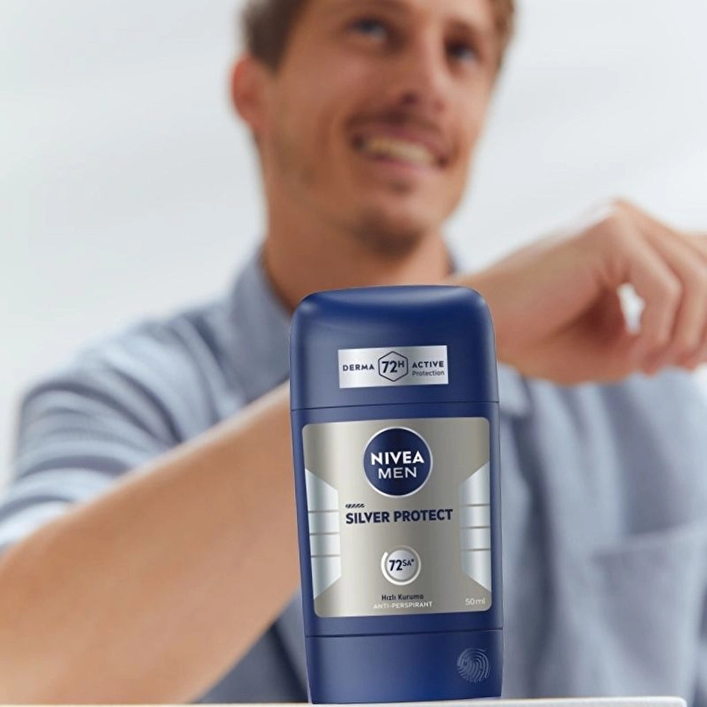 Nivea Men Male Stick Deodorant Silver Protect 50 ml