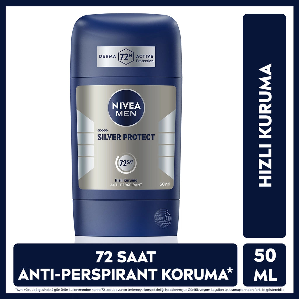 Nivea Men Male Stick Deodorant Silver Protect 50 ml