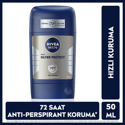 Nivea Men Male Stick Deodorant Silver Protect 50 ml