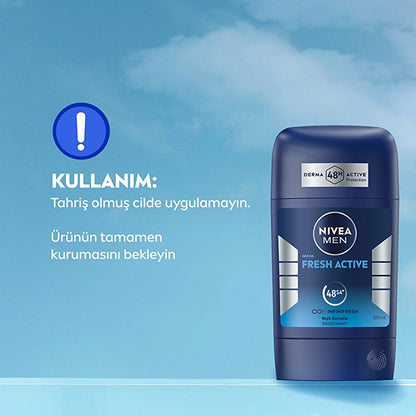 Nivea Men Male Stick Deodorant Fresh Active 50 ml