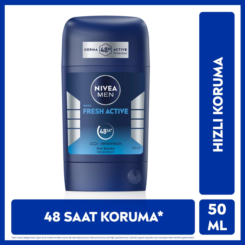 Nivea Men Male Stick Deodorant Fresh Active 50 ml