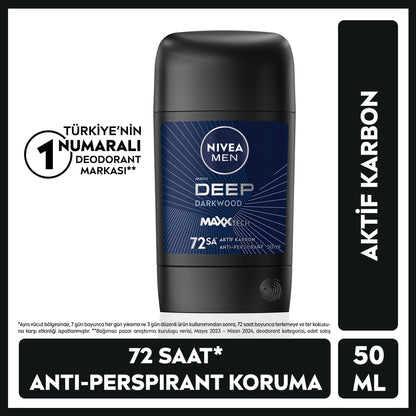 Nivea Men Male Stick Deodorant Deep Dimension 50 ml