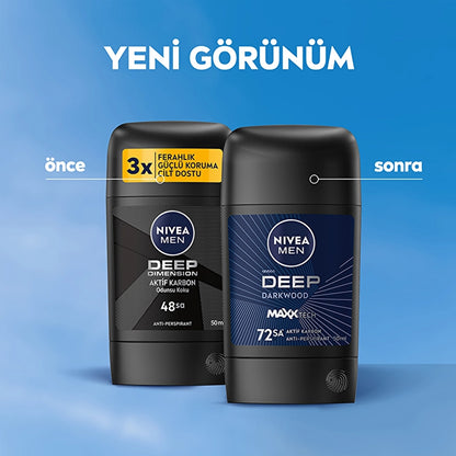 Nivea Men Male Stick Deodorant Deep Dimension 50 ml