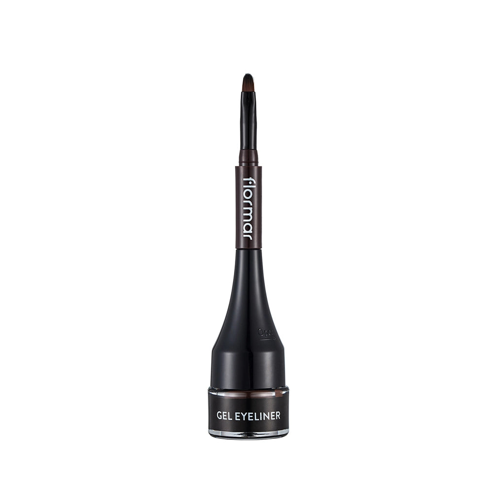 Flormar Intensely Pigmented Matte Self-Finished Brush Gel Eyeliner 003 Brown