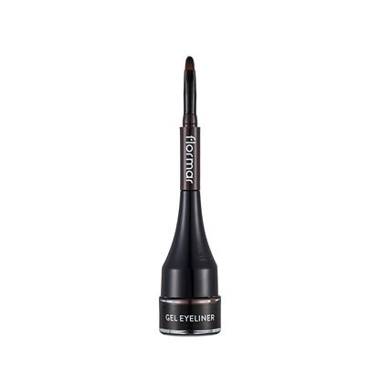 Flormar Intensely Pigmented Matte Self-Finished Brush Gel Eyeliner 003 Brown