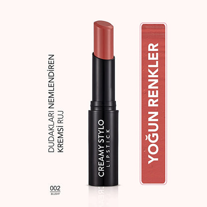 Flormar Creamy Stylo Moisturizing Effect Lipstick 002 Blushy