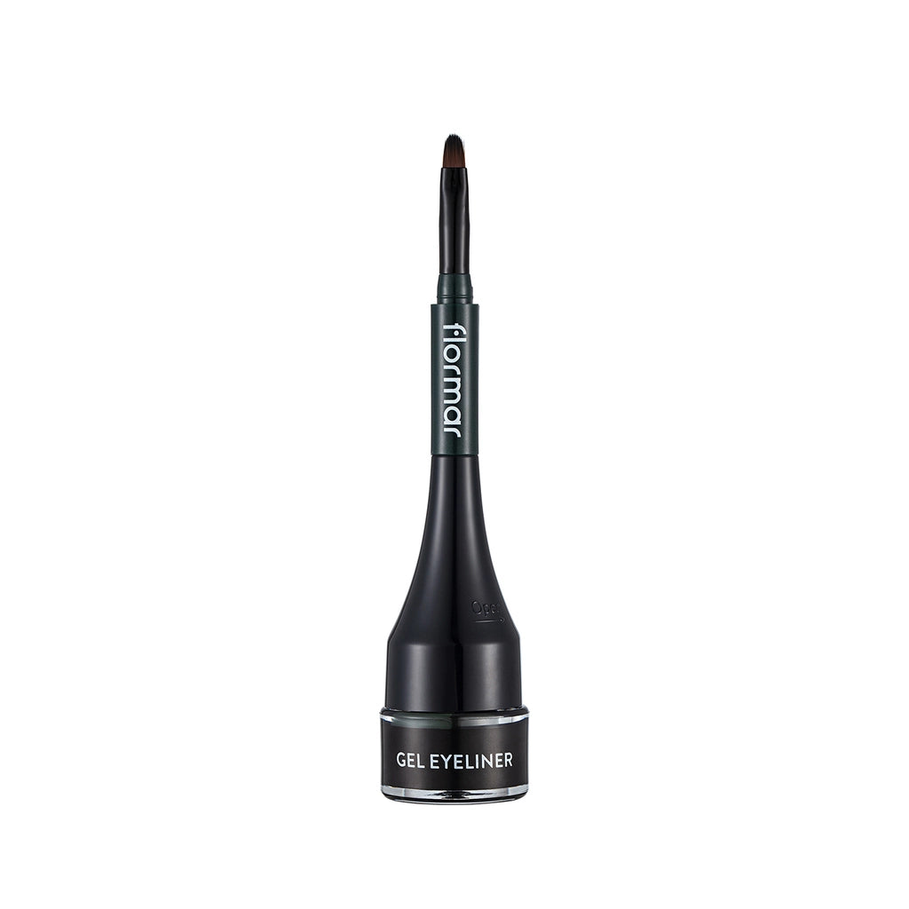 Flormar Intensely Pigmented Matte Finish Self-Brush Gel Eyeliner 004 Green Forest