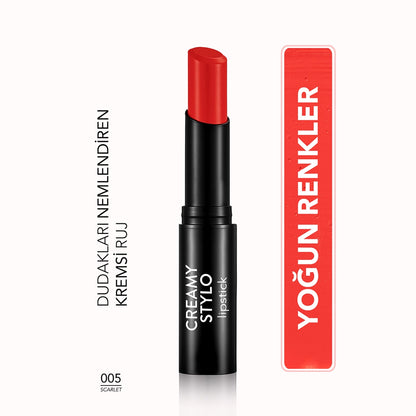 Flormar Creamy Stylo Moisturizing Effective Lipstick 008 Red