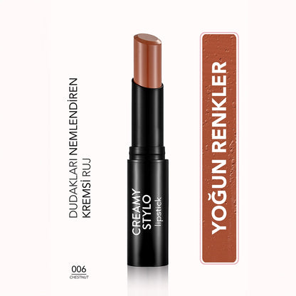 Flormar Creamy Stylo Moisturizing Effective Lipstick 008 Red