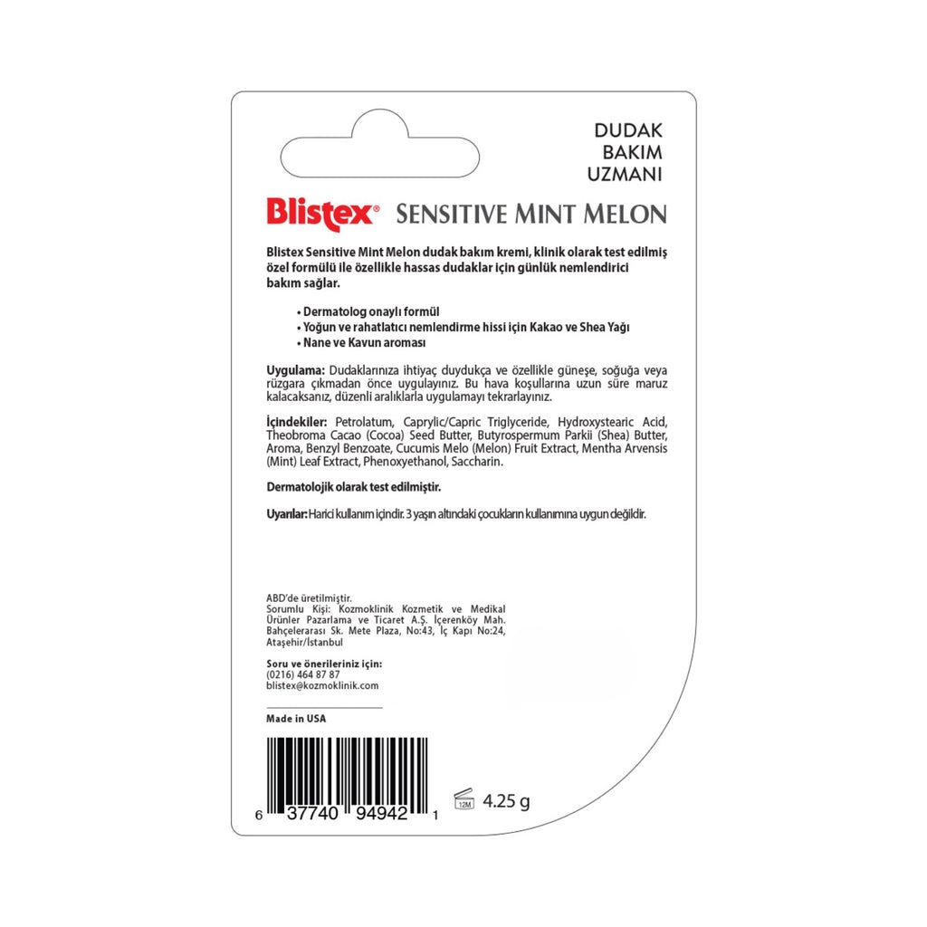 Blistex Mint and Melon Flavored Lip Care Cream 4.25 gr