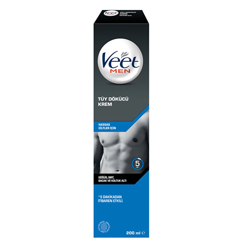 Veet Men Depilatory Cream Sensitive Skin 200 ml