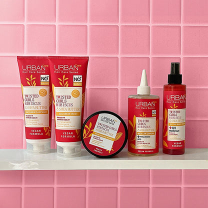 Urban Care Twisted Curls Hibiscus and Shea Butter Curl Defining Pre-Shower Hair Care Mask 50 ml