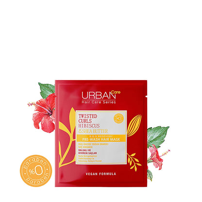 Urban Care Twisted Curls Hibiscus and Shea Butter Curl Defining Pre-Shower Hair Care Mask 50 ml