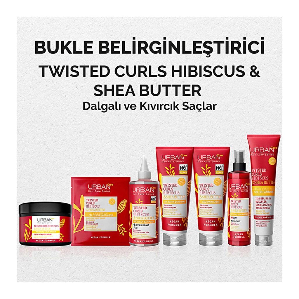 Urban Care Twisted Curls Hibiscus and Shea Butter Curl Defining Pre-Shower Hair Care Mask 50 ml