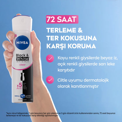 Nivea Invisible Black &amp; White Clear Women&