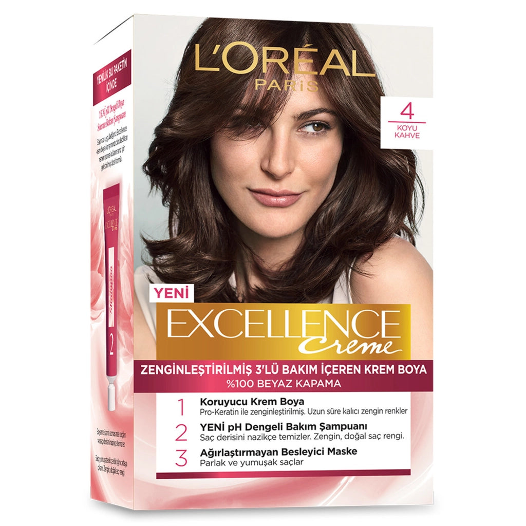 Loreal Paris Excellence Creme Hair Dye - 7.3 Golden Auburn