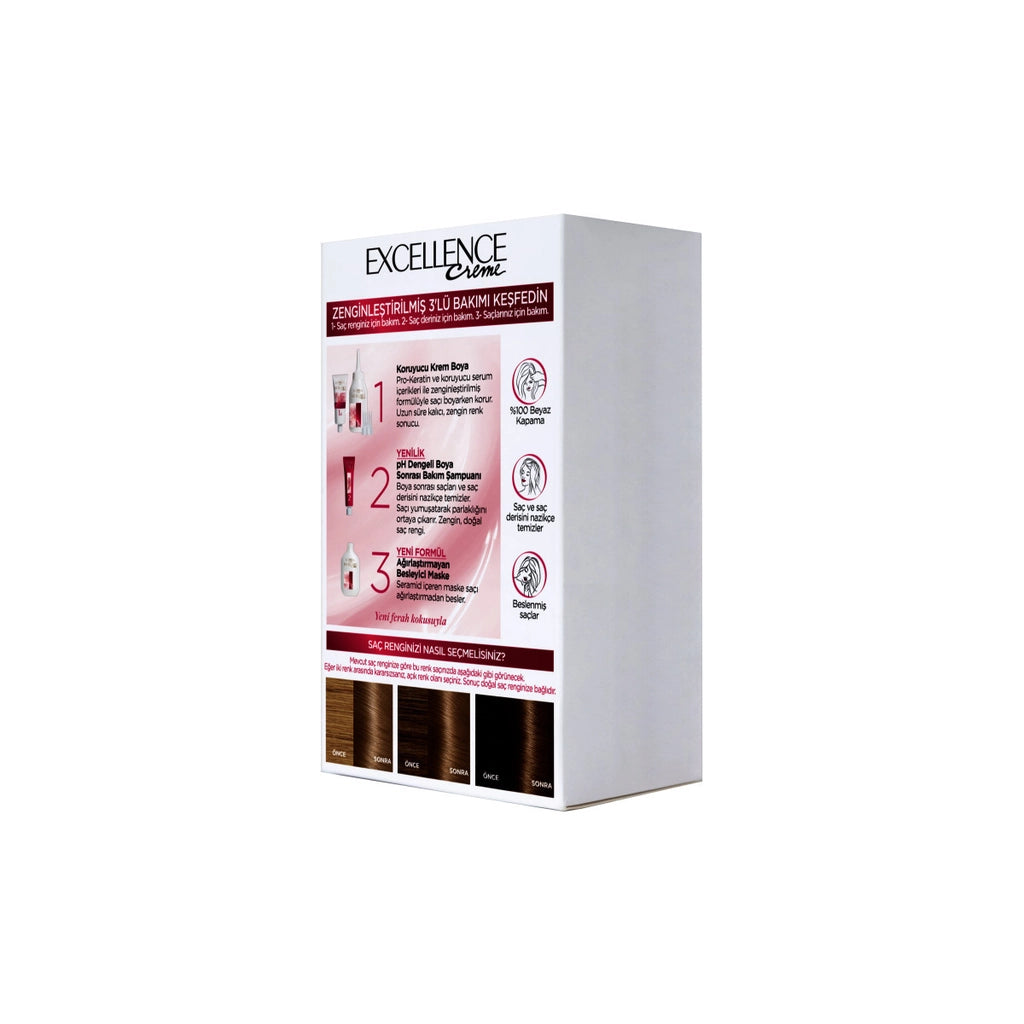 Loreal Paris Excellence Creme Hair Dye - 7.3 Golden Auburn