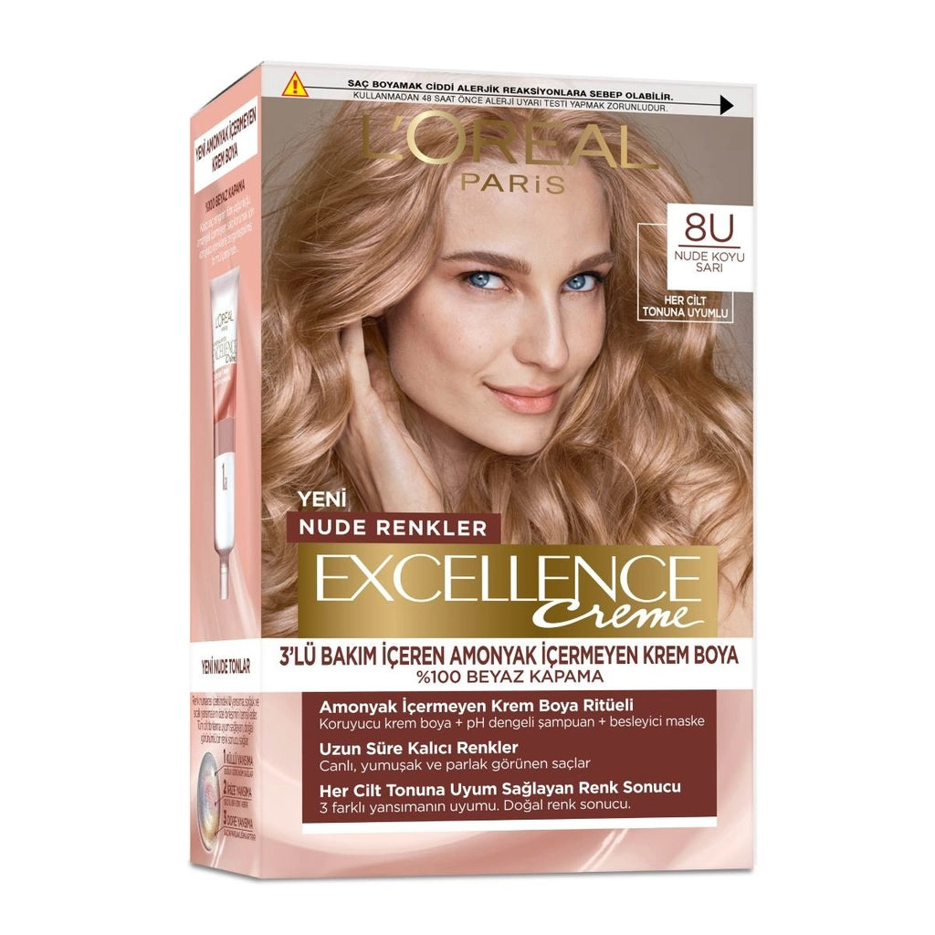 Loreal Paris Excellence Creme Nude Colors Hair Dye - 5UR Nude Red
