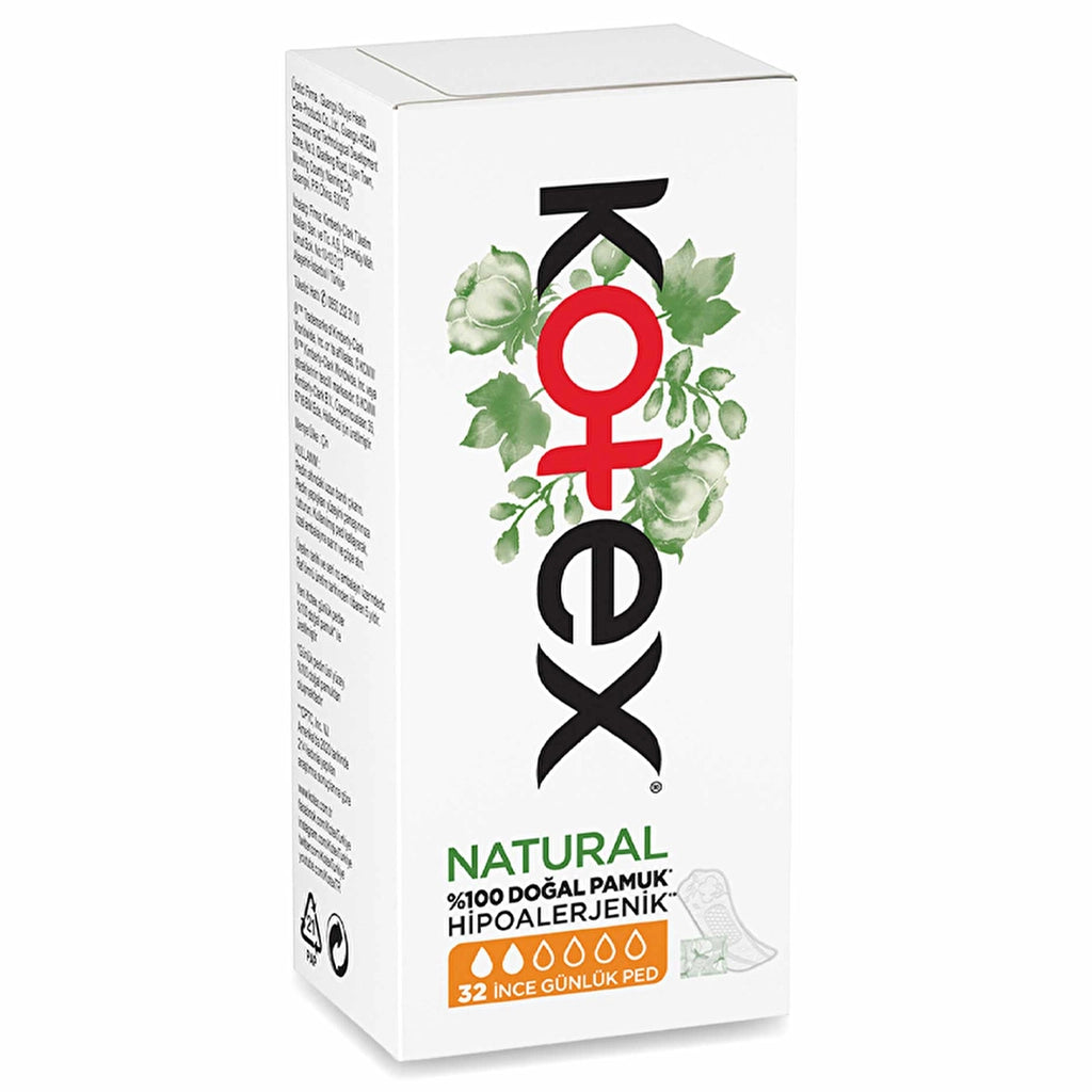 Kotex Natural Thin Daily Pads 32 Pack