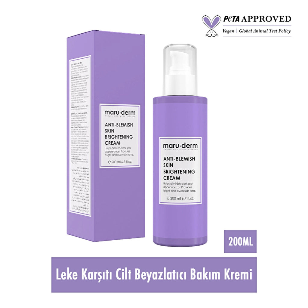 Maruderm Anti-Blemish Skin Whitening Care Cream 200 ml