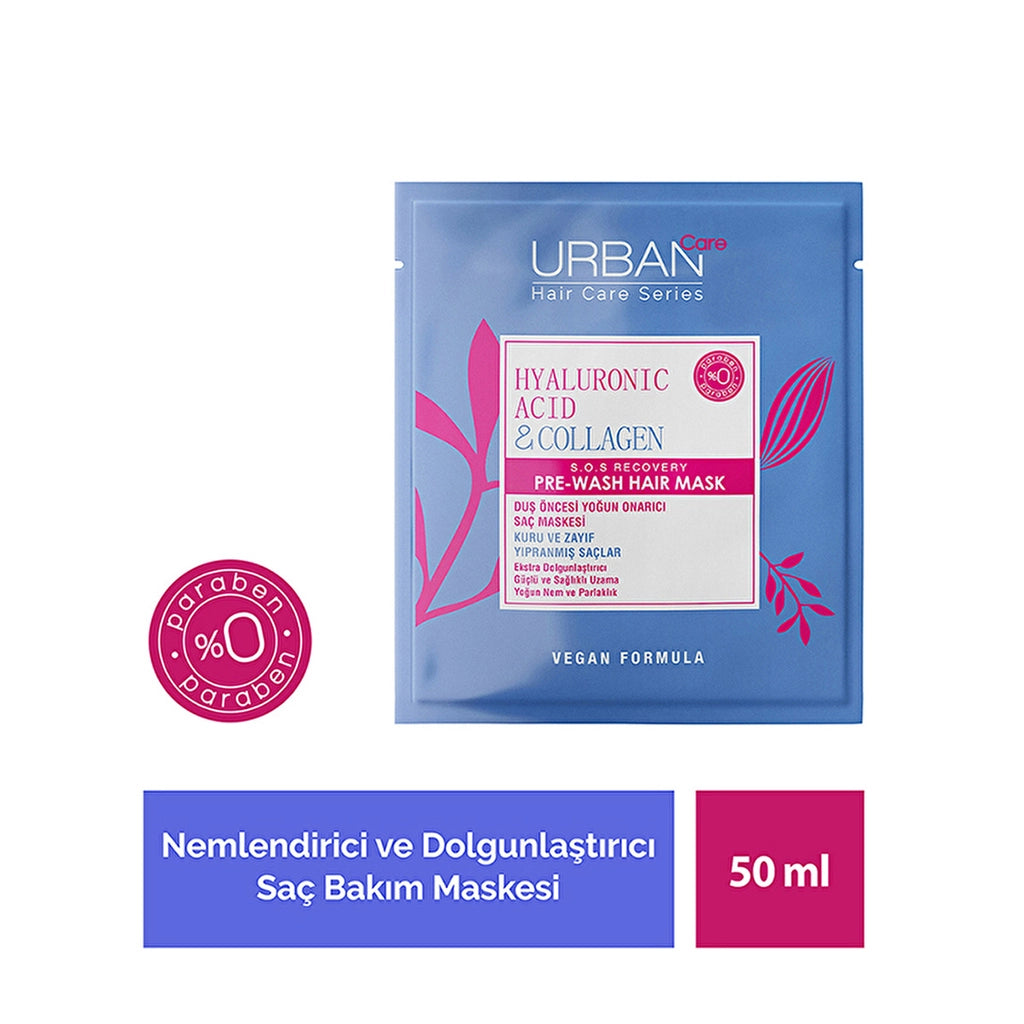 Urban Care Hyaluronic Acid &amp; Collagen Special Pre-Shower Hair Care Mask for Dry and Lifeless Hair 50 ml