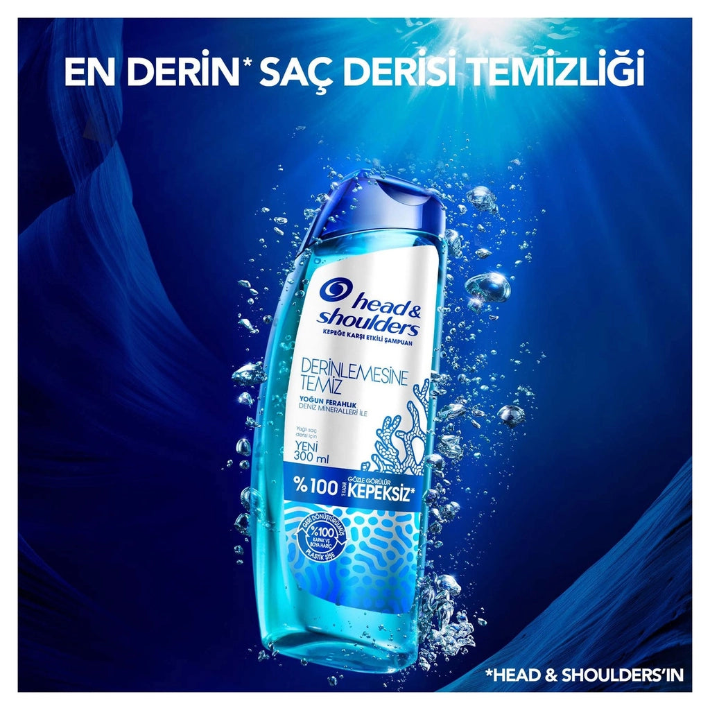 Head &amp; Shoulders Deep Clean Scalp Detox Anti-Dandruff Shampoo 300 ml