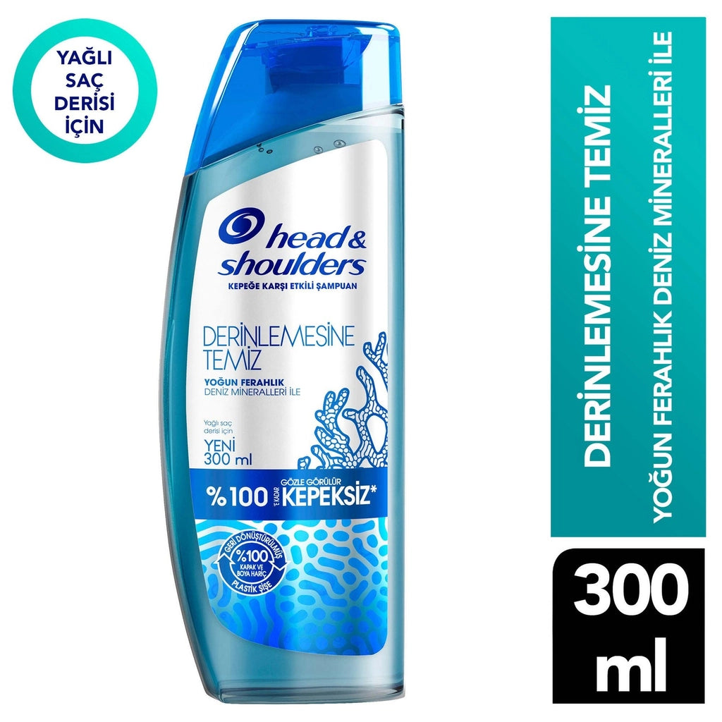 Head &amp; Shoulders Deep Clean Scalp Detox Anti-Dandruff Shampoo 300 ml